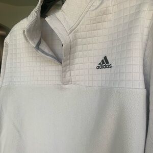 Adidas Cream Quarter-Zip Pullover